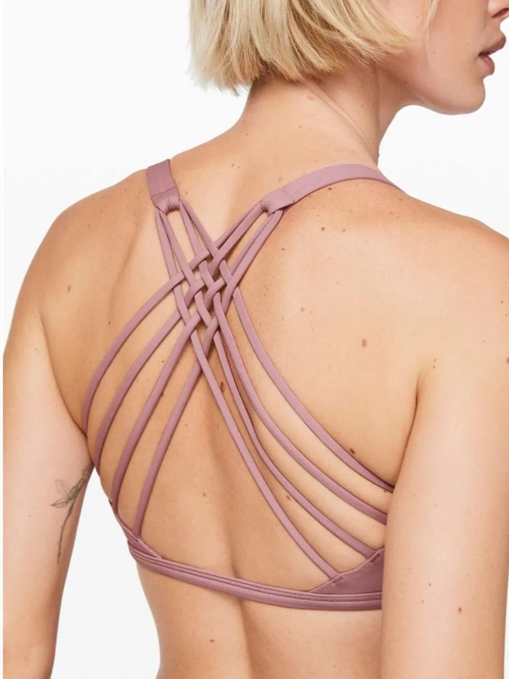 Lululemon Free To Be Bra (Wild) Vintage Mauve Size 10